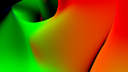 Looping blue neon structure. Colorful Abstract Turtle Shell Fluid Cells Retro Motion Background Loop Small. Kaleidoscope mix.