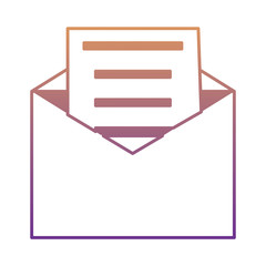 envelope with letter icon