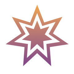 Obraz premium star shape icon