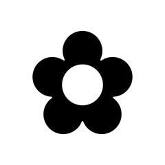 Fototapeta na wymiar flower delicate decoration ornament icon vector illustration black and white image