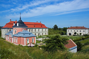 Fototapeta na wymiar View to the old castle in sunny day