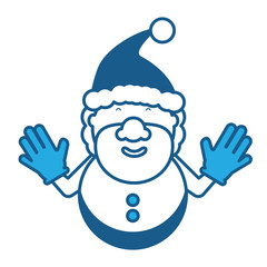 Cartoon santa claus icon
