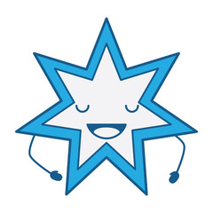 Obraz premium Kawaii star icon