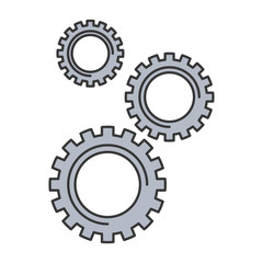 cogwheel gears mechanism technology settings vector illustration