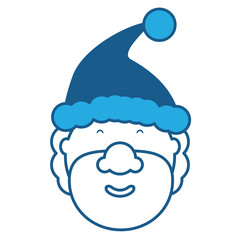Cartoon santa claus icon