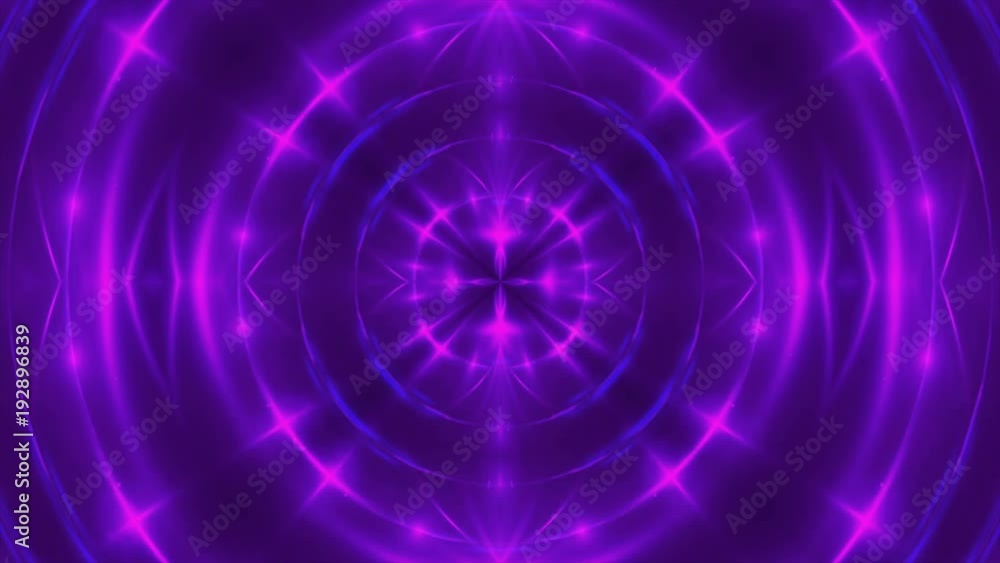 Poster abstract background with vj fractal violet kaleidoscopic. 3d rendering digital backdrop. 4k animatio
