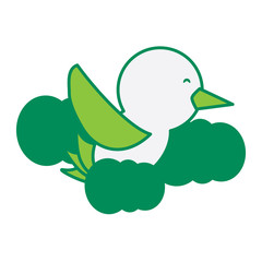 Cute bird icon