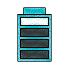 battery charging power energy icon vector illustration blue drawing