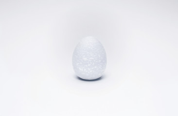 Easter egg snow textured, cold easter concept