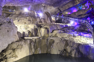 Cave in the Jiuxiang  area in Yunnan in China.