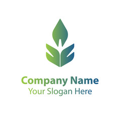 Abstract logo design in gradient color style on white background, Abstract graphic icon, logo design template, symbol for company