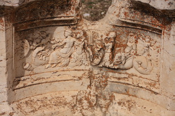 bas relief romain à Baalbek