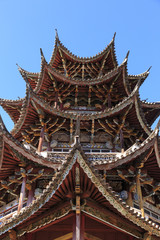 Fototapeta na wymiar Buddhist temple in Huimingcum China