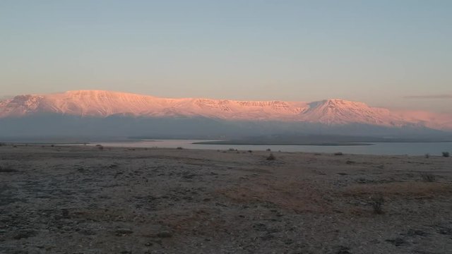 Iceland Winter Sunset Fire and Ice landscape 9
