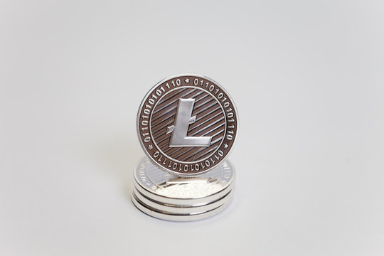 Stack of Litecoin coins