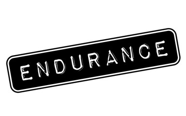 Endurance stamp. Typographic label, stamp or logo