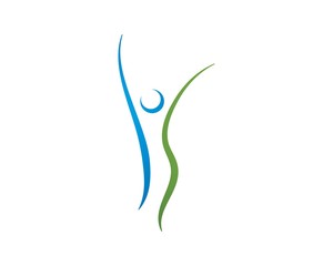 Health care logo. Nature logo sign.