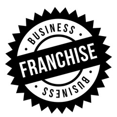 Obraz premium Franchise stamp. Typographic sign, stamp or logo
