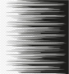 Comic Book Design Element horizontal speed lines.