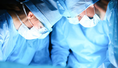 Young surgery team in the operating room