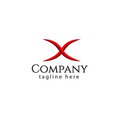 X Company Logo Vector Template Design