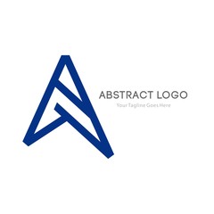 Business corporate letter A logo design template. Simple and clean flat design