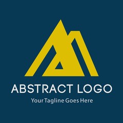 Business corporate letter A logo design template. Simple and clean flat design