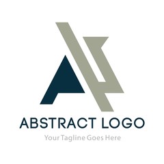 Business corporate letter A logo design template. Simple and clean flat design