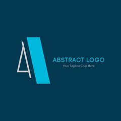 Business corporate letter A logo design template. Simple and clean flat design