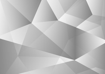 White and gray color polygon abstract background technology modern, Vector illustration