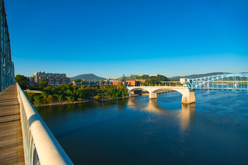 Obraz premium Chattanooga river view