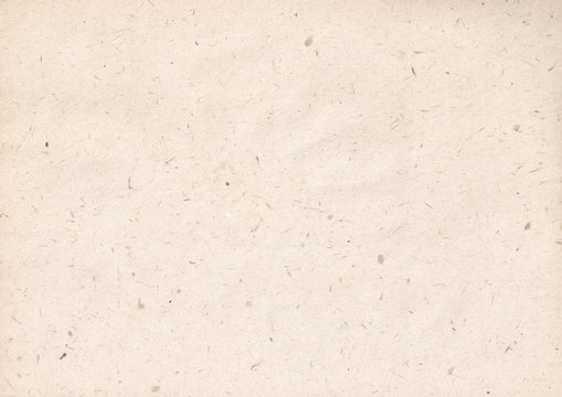 Texture Of Light Kraft Paper Sheet With Soft Dark Brown Grain Shavings