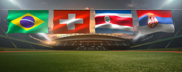 flags of nation team group