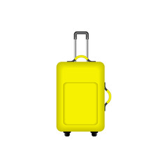 Travel suitcase in yellow design 