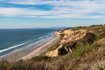 Black's Beach is a secluded section of beach beneath the bluffs of Torrey Pines in San Diego,...
