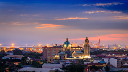 Manila Cathedral during sunset, Intramuros, Manila
