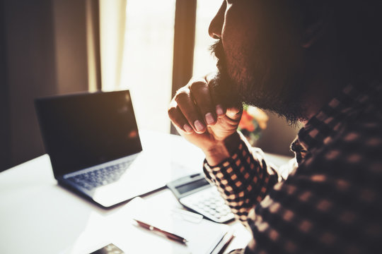 Stressed business concept,  business decision  for strategy startup of business investment.