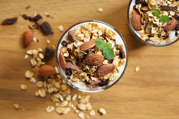 Yogurt Parfait with oat granola