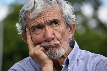 Thoughtful Latino Person