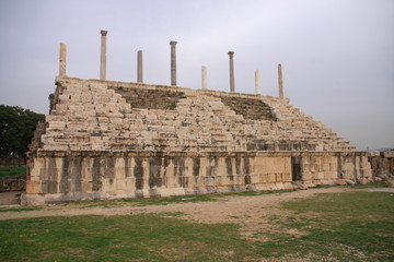 les gradins de l'hippodrome de Tyr