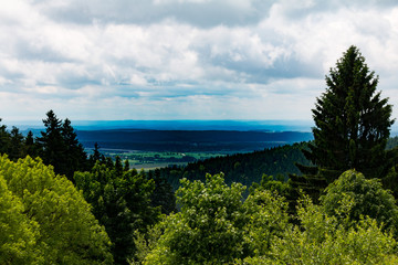 Fototapeta na wymiar Blick in den Thüringer Wald