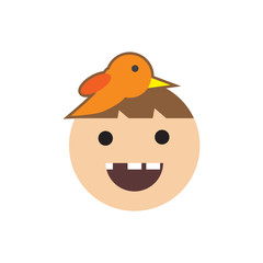 Bird Kids Logo icon Design