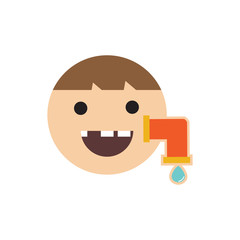 Plumbing Kids Logo icon Design