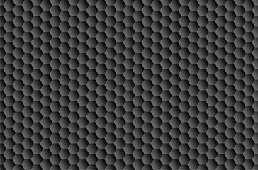 black background of hexagons
