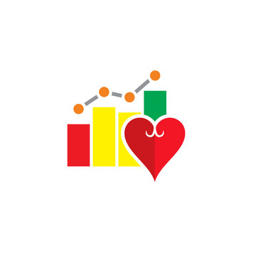 Love Stat Logo Icon Design