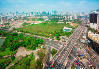 Traffic, Traffic Jam, Thailand, Bangkok, Bus
