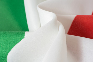 Nahaufnahme der Flagge von Italien