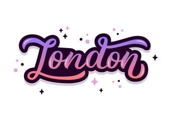 London hand lettering