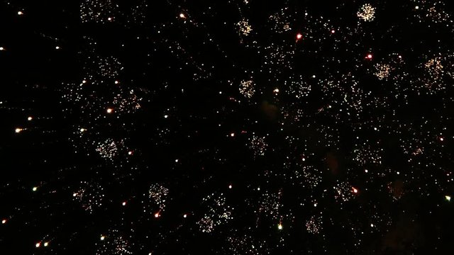 Beautiful firework at New Year celebration 

