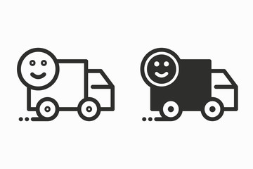 Logistics vector icon.